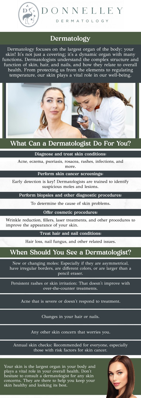 If you are looking for professional skin care, Dr. Naomi S. Donnelley, M.D., FAAD, a board-certified dermatologist, is the trusted choice in New York, NY. With over 21 years plus of experience, Dr. Donnelley offers a range of medical and cosmetic dermatology treatments tailored to your unique skin needs. Whether you're addressing skin conditions or seeking aesthetic enhancements, Dr. Donnelley’s personalized care ensures effective results. Visit Donnelley Dermatology today for personalized guidance and treatment options to achieve healthy, radiant skin. For more information, contact us or schedule an appointment online. We are conveniently located at 1075 Park Ave , #1C, New York, NY, 10128.