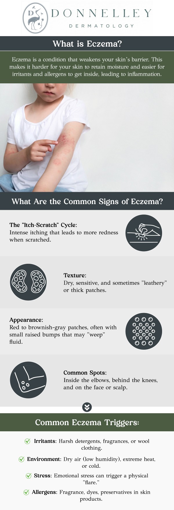Common questions asked by patients: What are the common symptoms of eczema in children? What causes eczema in children? What are the best treatment options for pediatric eczema? Is pediatric eczema hereditary? Is it normal for eczema to affect a child’s sleep? Pediatric eczema, also known as atopic dermatitis, is a common condition that causes red, itchy patches on a child's skin. Dr. Naomi Donnelley, MD, FAAD, a board-certified dermatologist, specializes in diagnosing and treating eczema, offering personalized care to help manage symptoms and improve your child's skin health. For more information, contact us or schedule an appointment online. We are conveniently located at 1075 Park Ave , #1C, New York, NY, 10128. Common questions asked by patients: What are the common symptoms of eczema in children? What causes eczema in children? What are the best treatment options for pediatric eczema? Is pediatric eczema hereditary? Is it normal for eczema to affect a child’s sleep? Pediatric eczema, also known as atopic dermatitis, is a common condition that causes red, itchy patches on a child's skin. Dr. Naomi Donnelley, MD, FAAD, a board-certified dermatologist, specializes in diagnosing and treating eczema, offering personalized care to help manage symptoms and improve your child's skin health. For more information, contact us or schedule an appointment online. We are conveniently located at 1075 Park Ave , #1C, New York, NY, 10128.