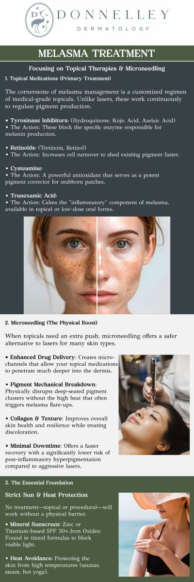 Melasma is a common skin condition characterized by dark, irregular patches on the face, often triggered by sun exposure, hormonal changes, or genetics. It typically affects areas like the cheeks, forehead, and upper lip, making the skin appear uneven. At Donnelley Dermatology in New York, NY, Dr. Naomi S. Donnelley, MD, FAAD, a board-certified dermatologist, offers personalized treatment options to effectively lighten these dark spots. With the right approach, melasma can be managed, restoring a more even and radiant complexion. For more information, contact us or schedule an appointment online. We are conveniently located at 1075 Park Ave , #1C, New York, NY, 10128.